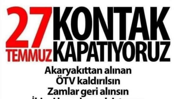 Kontak Kapatıyoruz