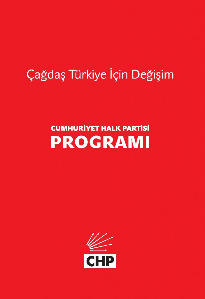 CHP’DE PROGRAM DEĞİŞİKLİĞİ…