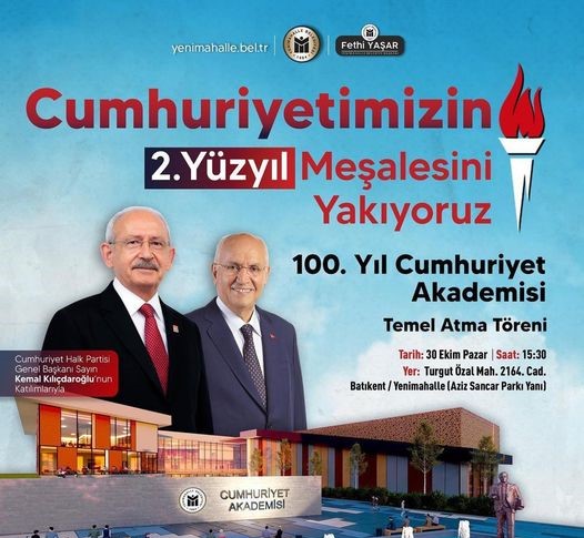 100. Yıl Cumhuriyet Akademisi Temeli atılıyor