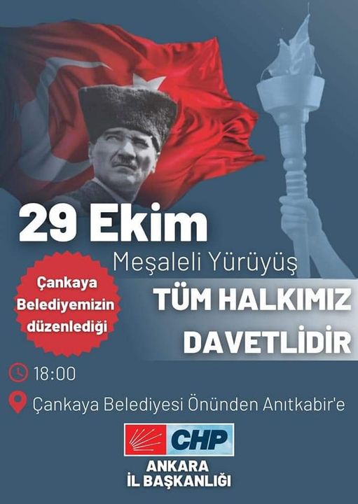 CHP'den 29 Ekim'de meşaleli yürüyüş
