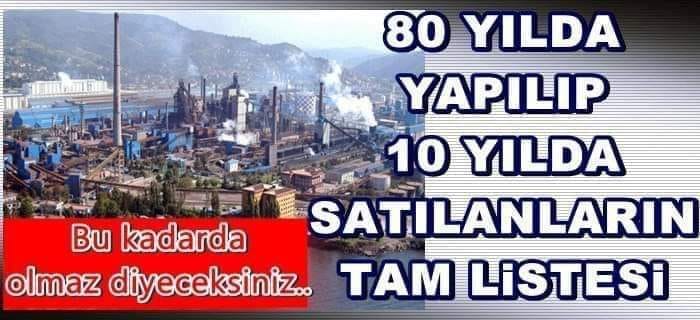 SON 10 YILDA SATILANLAR