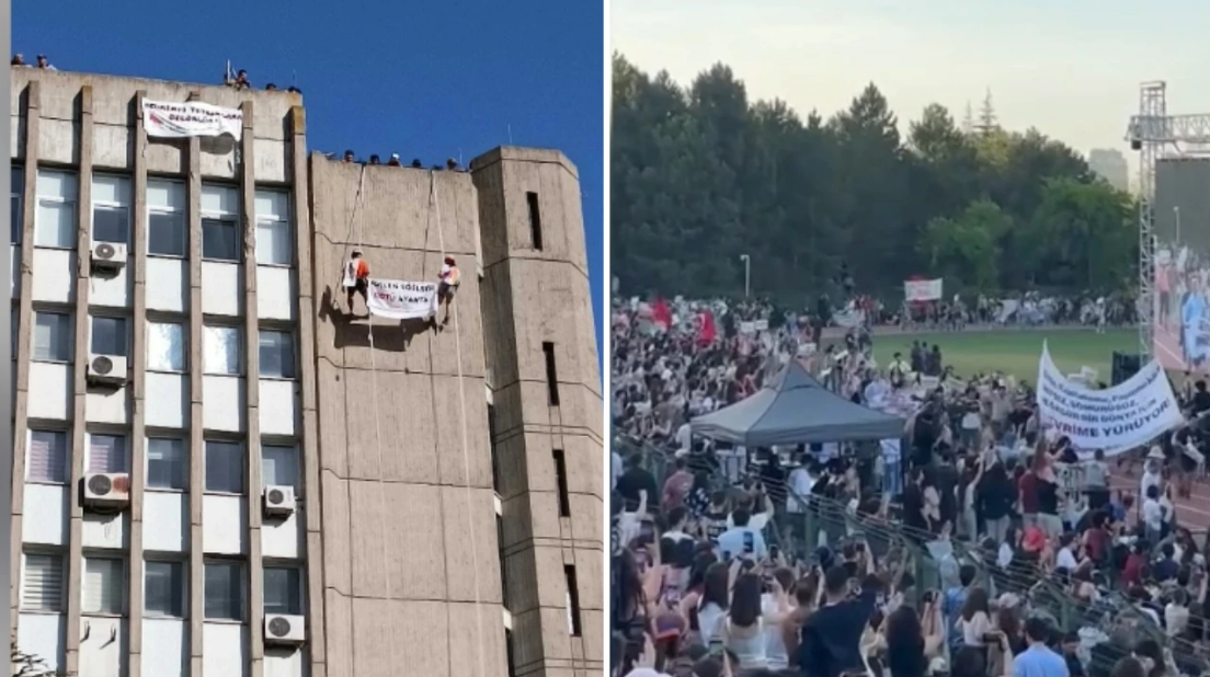 ODTÜ’lü öğrencilerden geleneksel 'Devrim Yürüyüşü'
