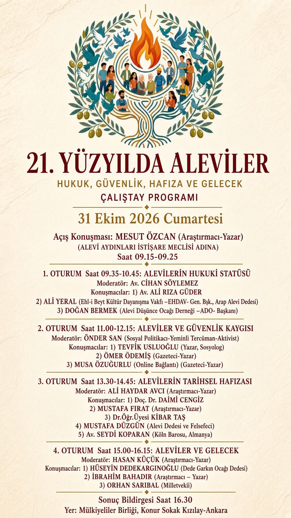 21. YÜZYILDA ALEVİLER ÇALIŞTAYI BAŞLIYOR!