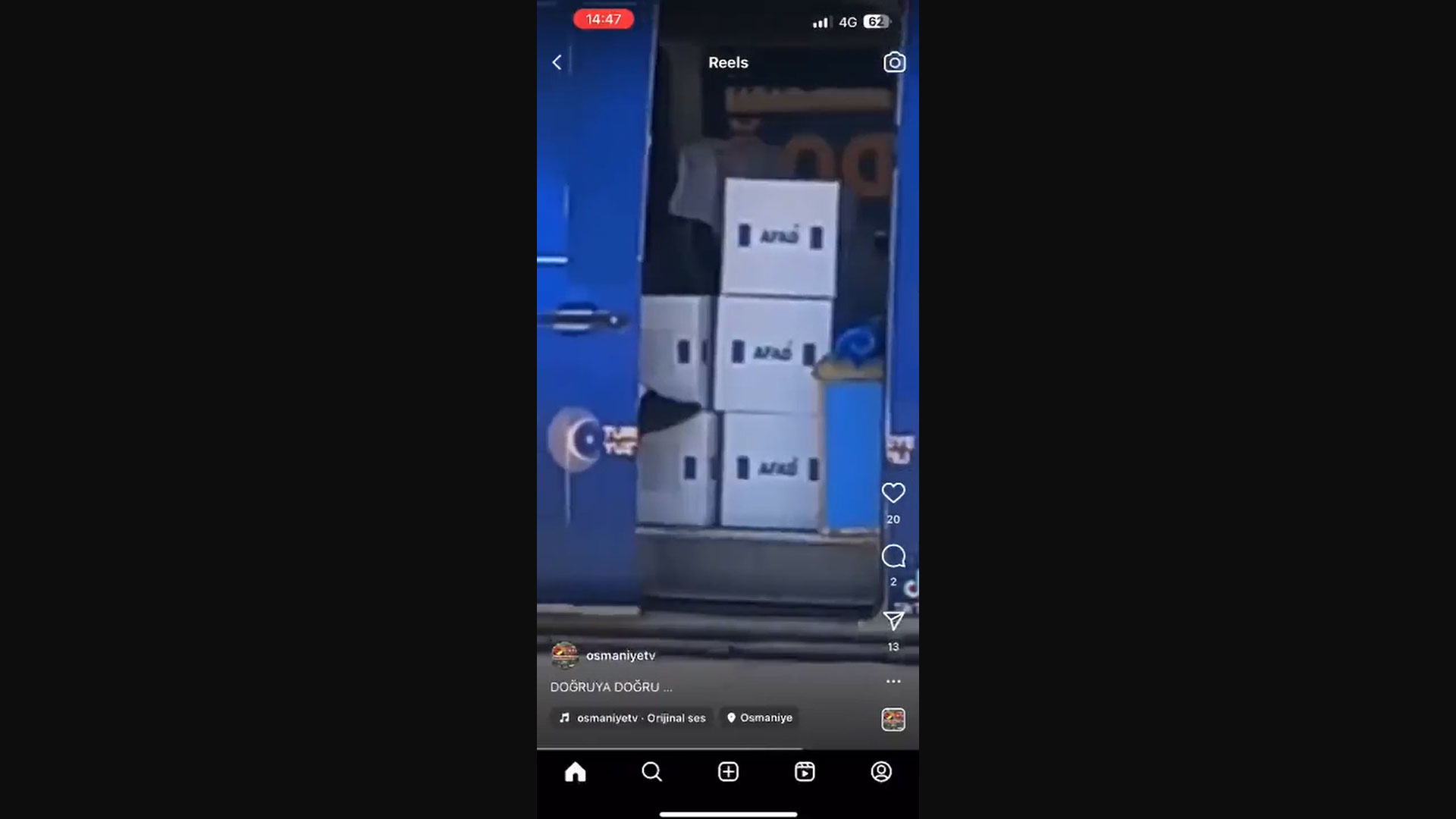 AFAD'ın depremzede kolileri Derya Yanık’ın propaganda aracından çıktı