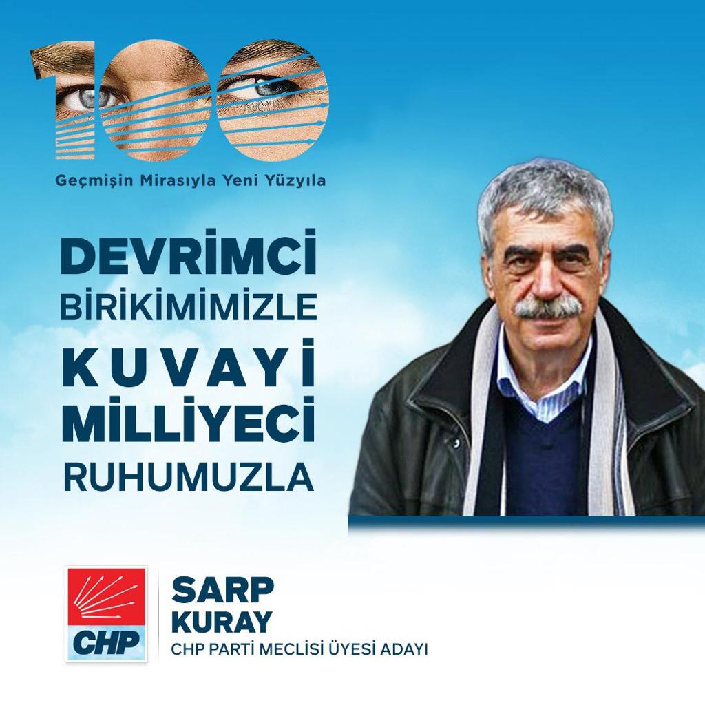 Dev-Genç kurucularından Sarp Kuray CHP Parti Meclisi'ne aday oldu.