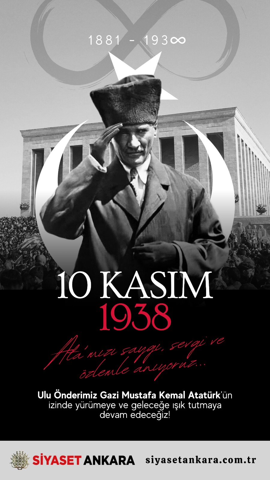 Ata'mızı saygı, sevgi ve özlemle anıyoruz...