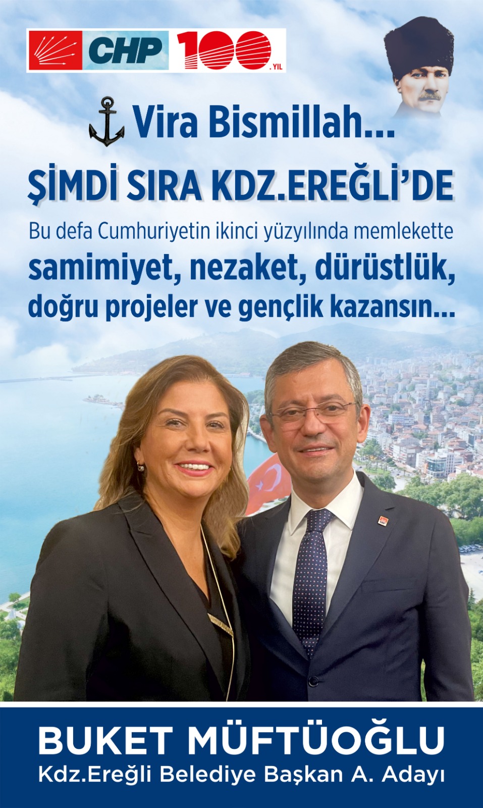KARADENİZ EREĞLİYE KADIN BAŞKAN ADAYI: BUKET MÜFTÜOĞLU