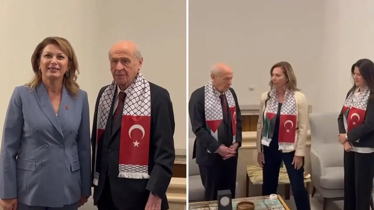 Vekiller Meclis kulisinde Devlet Bahçeli ile fotoğraf çektirdi... CHP Kadın Kolları Başkanı Asu Kaya'dan, Bahçeli'ye: 'Meclis sizinle güzel...'