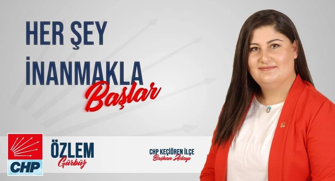 Keçiören'de Özlem Gürbüz CHP İlçe Başkan Adayı 