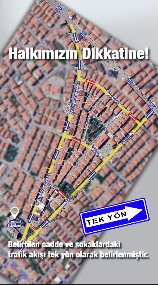 ETİMESGUT BELEDİYE’SİNDEN TRAFİK TANZİM UYGULAMASI