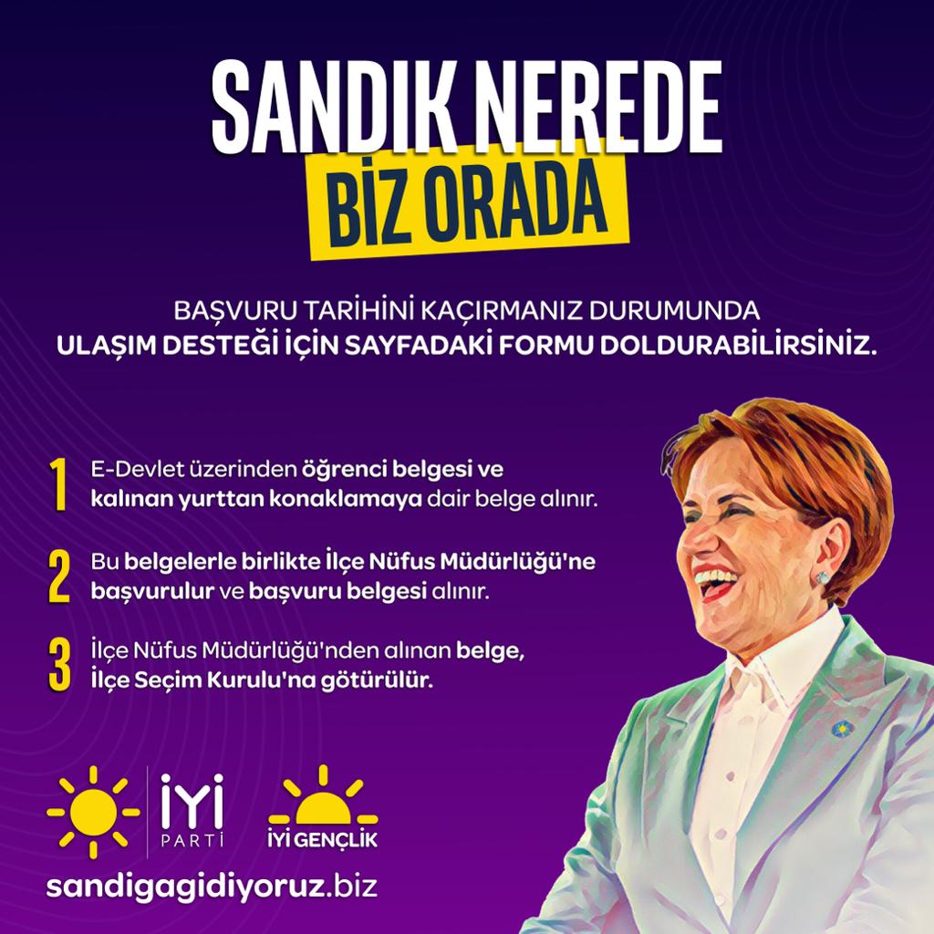 İYİ PARTİ GENÇLİK POLİTİKALARI BAŞKANLIĞI: “SANDIK NEREDE BİZ ORADA!”