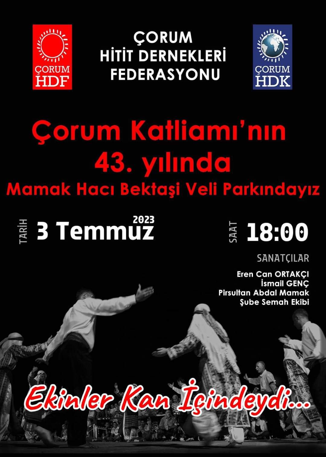 Çorum Katliamı'nın 43. Yılı Programı