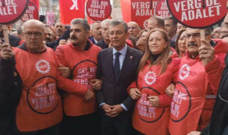 Özgür Özel'den DİSK yürüyüşüne destek!